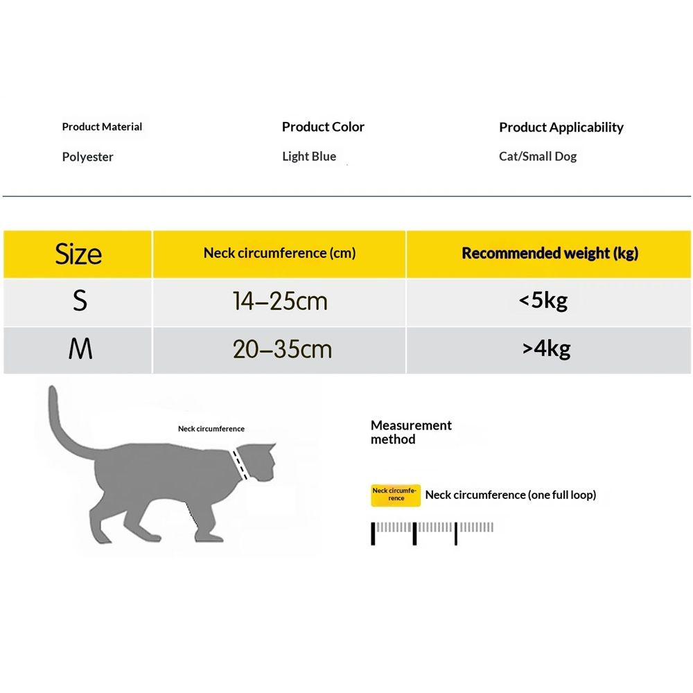 Cat Recovery Collar, Soft Adjustable Cat Cone Alternative, Lightweight Waterproof Fasteners Collars for Cats Kittens Puppies, After Post-Surgery, Surgery Stop โ image 5