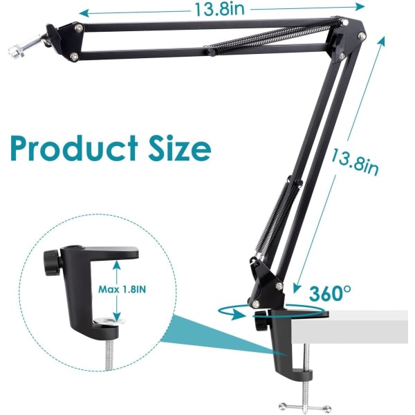 HyperX QuadCast S Microphone Stand Professional Condenser Mic Holder — image 5