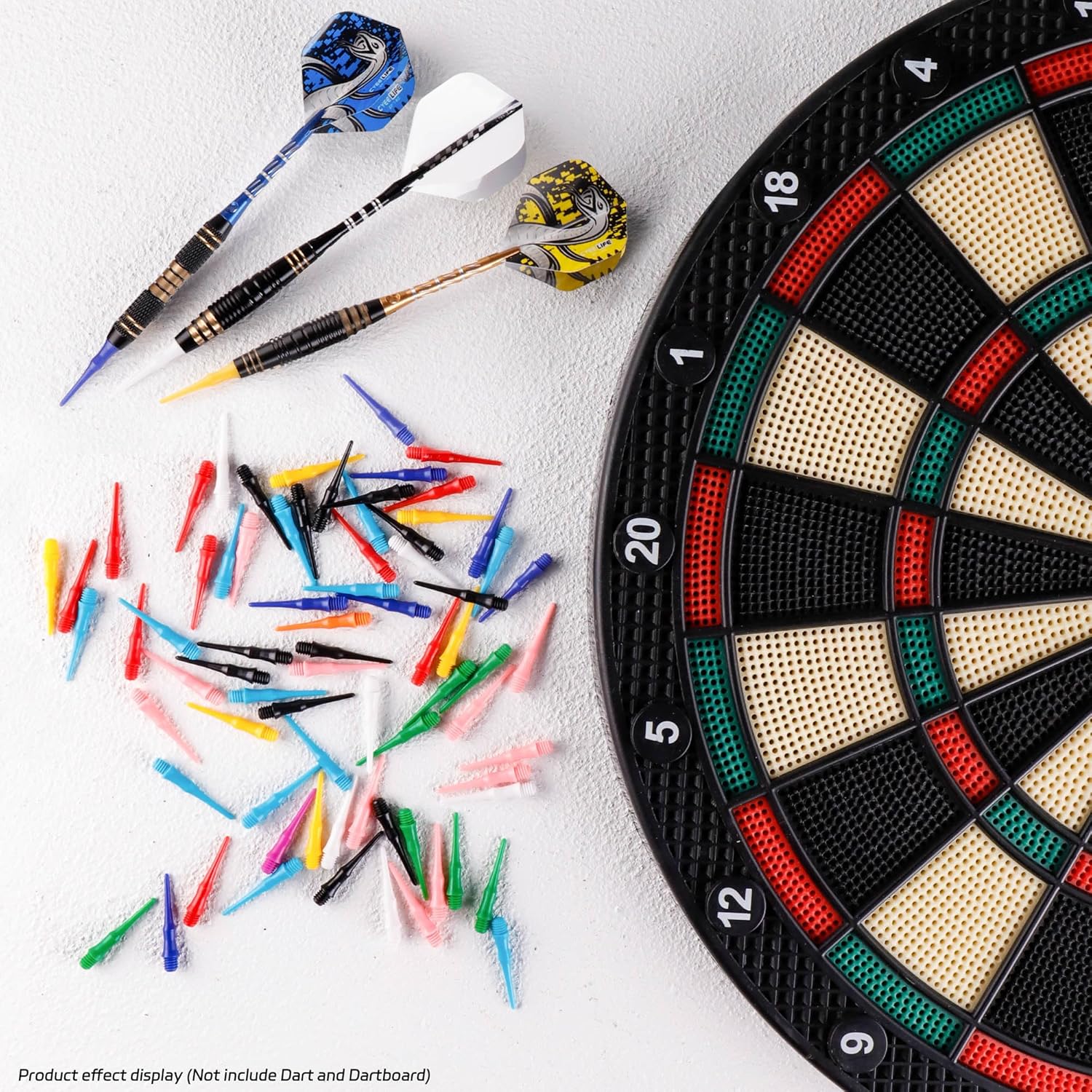 2BA Thread Soft Tip Dart Points 500 Pack, 10 Colors, Plastic Tips Replacement,Darts Accessories 500pcs โ image 3