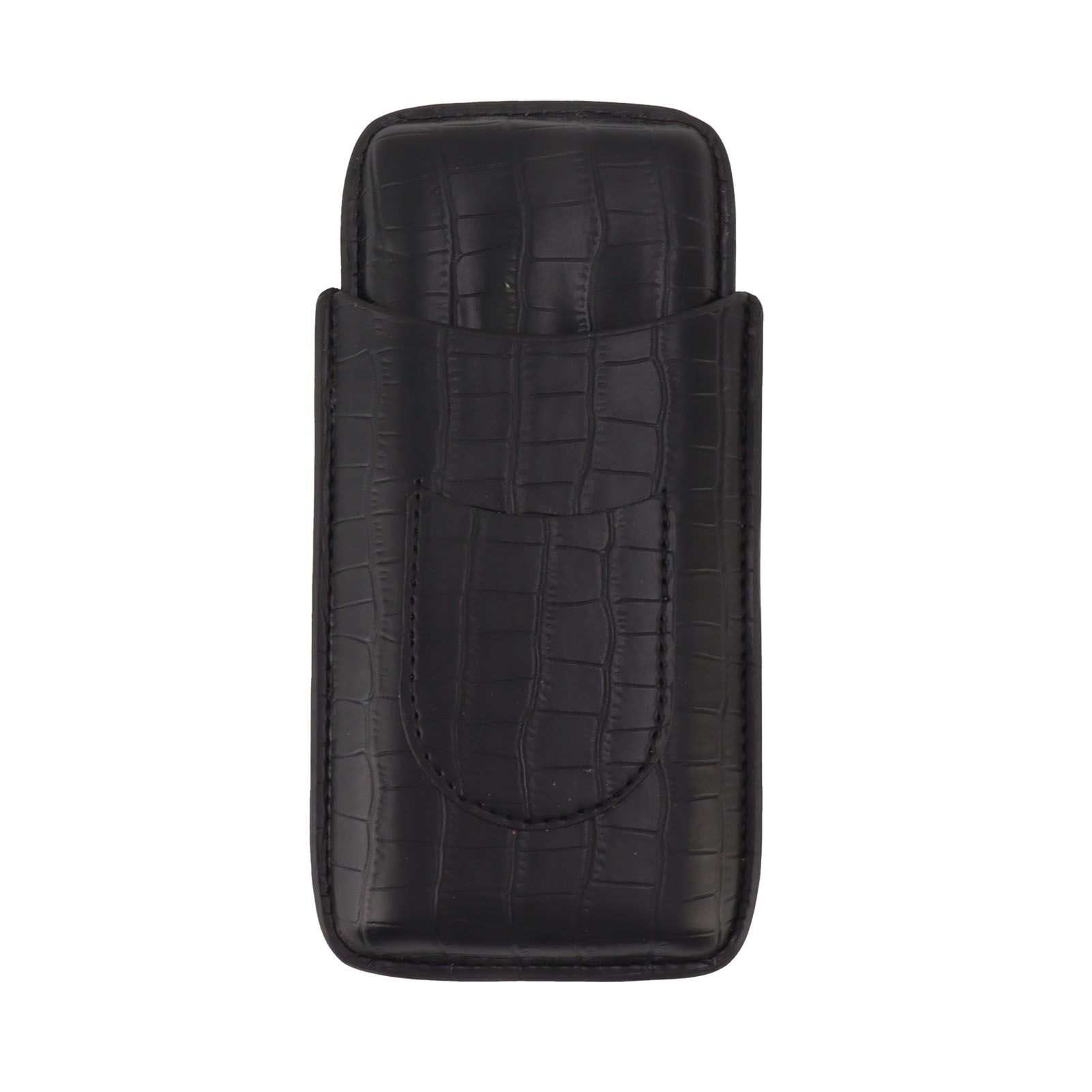 Cigar Holder Portable Tight Stitching Colorfast Lightweight 3 Finger Cigar Humidor Case for Travel Home