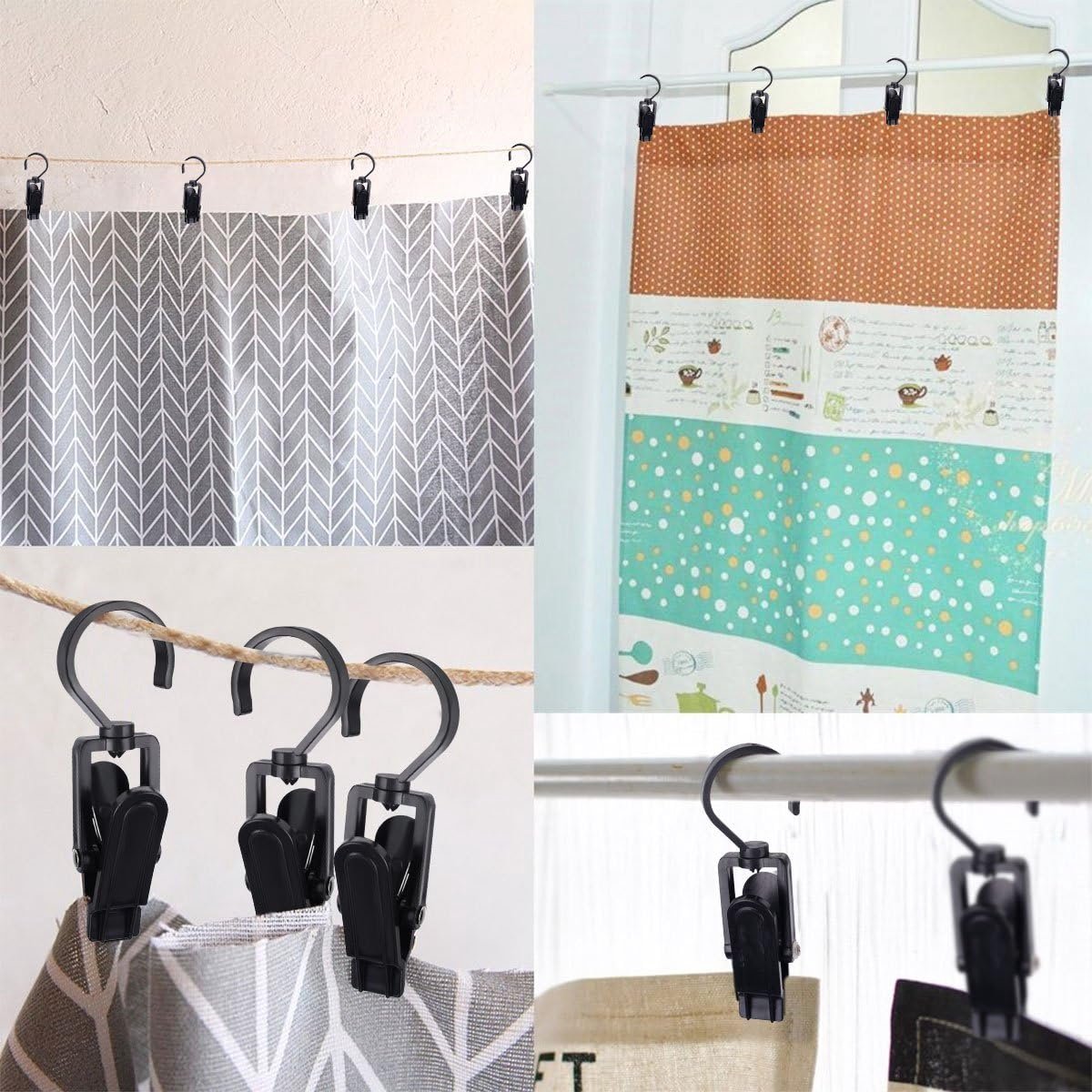 20 Towel clips - Dishcloth hooks - Towel Clips - Buckles - Hooks - Clothes clips - Laundry clips - Clothes clips - Trouser hangers - Boot clips - Sock clips — image 2