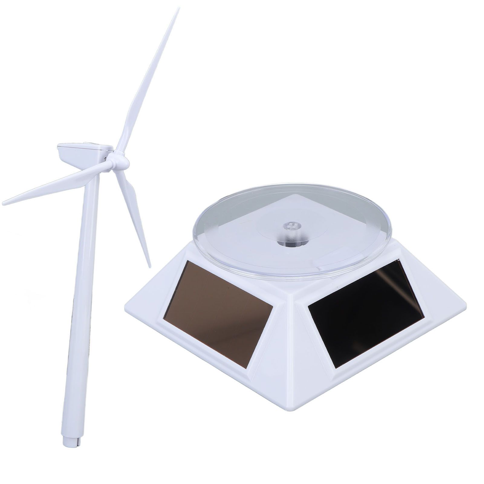 Solar Energy Wind Mill Toy Educational Decorative Dual Use Turbine Solar Powered Windmills for Kids Science Teaching โ image 2
