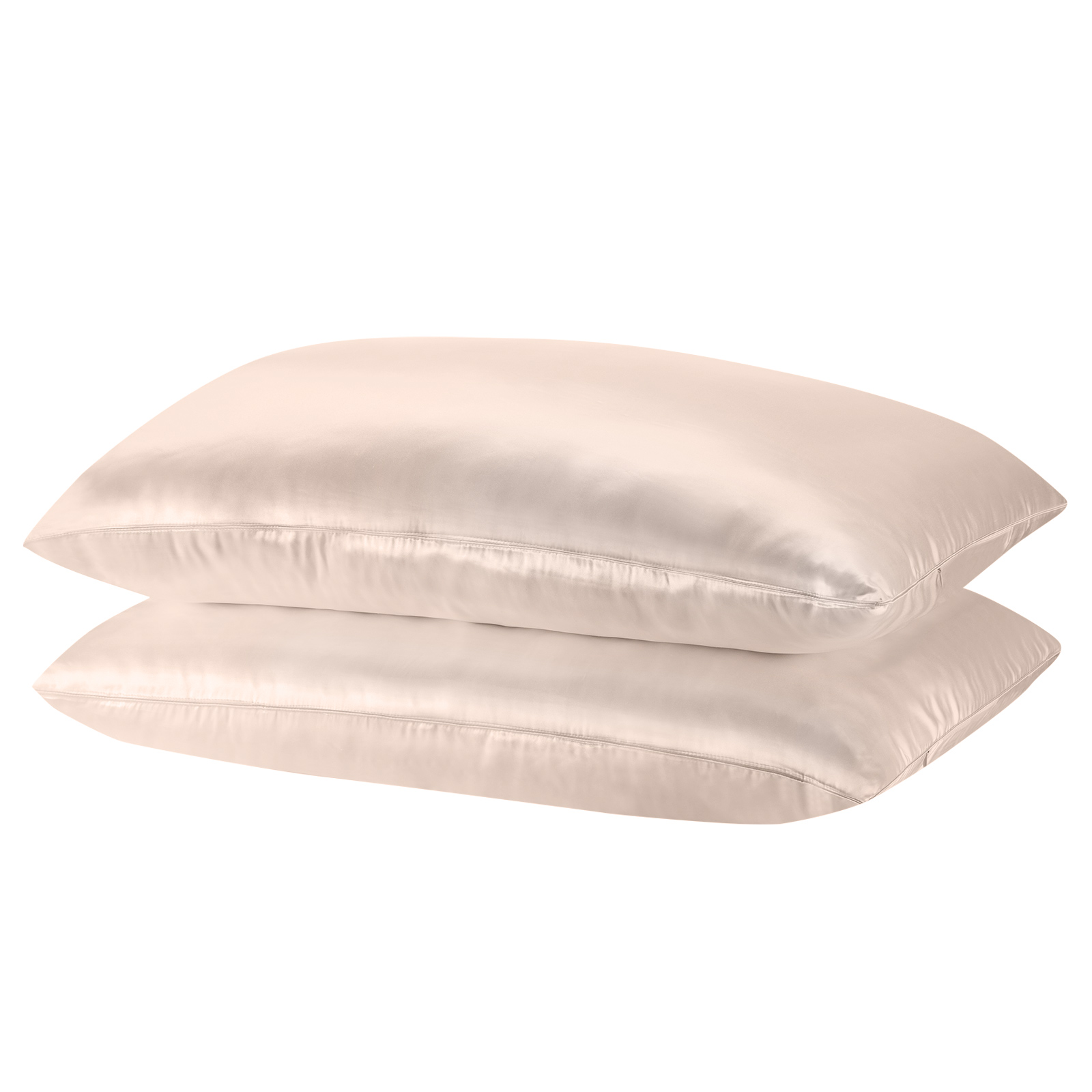 Royal Comfort Mulberry Soft Silk Hypoallergenic Pillowcase Twin Pack 51 × 76cm - Champagne Pink — image 3