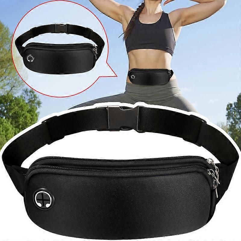 Sports Waist Bag Running Belt Bag Adjustable Phone Holder Fanny Pack for Men Women Gym Cycling Hiking - Pink โ image 2