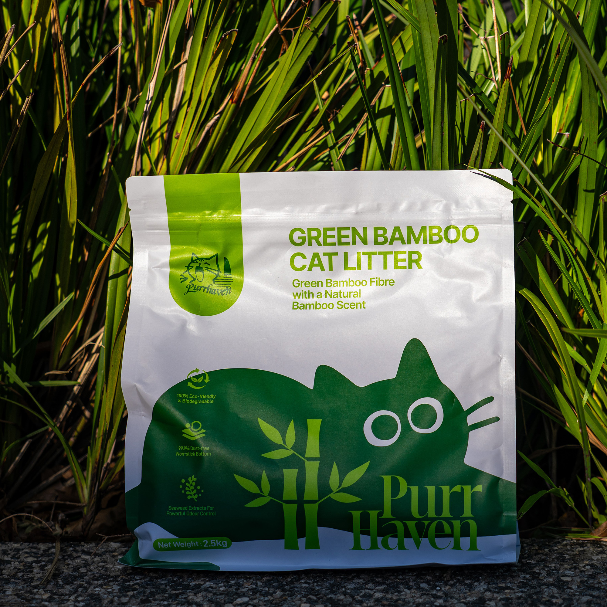 PurrHaven Bamboo Clumping Cat & Kitty Litter, 15kg (6 Pack),Dust Free,Natural Flusable,Easy to Clean,Odour Neutraliser,Rapid Liquid Absorption,Non-Toxic โ image 6