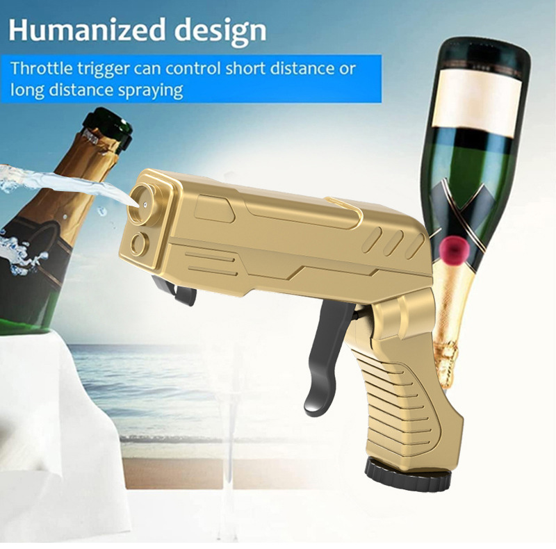 Gold Alloy Edition Champagne Gun Party Champagne Gun Sprayer - Novelty Beer Bottle Ejector & Stopper โ image 5