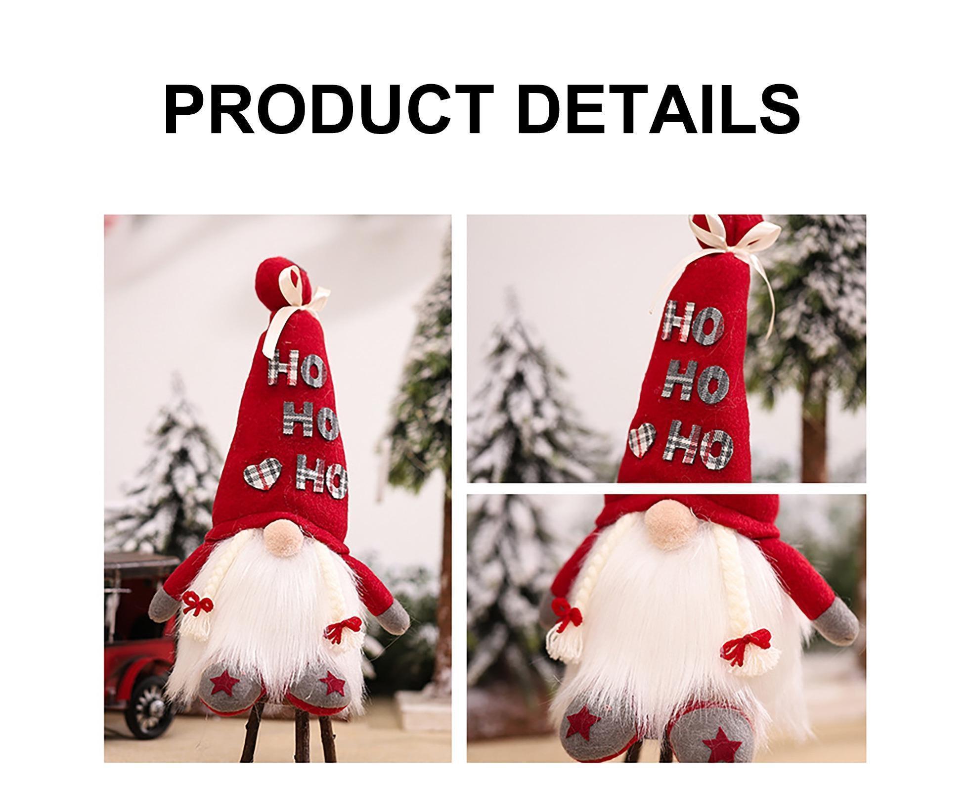 Creative Dwarf Shape LED Doll Decor Cute Exquisite Flannel Doll Display for Home-Red โ image 6
