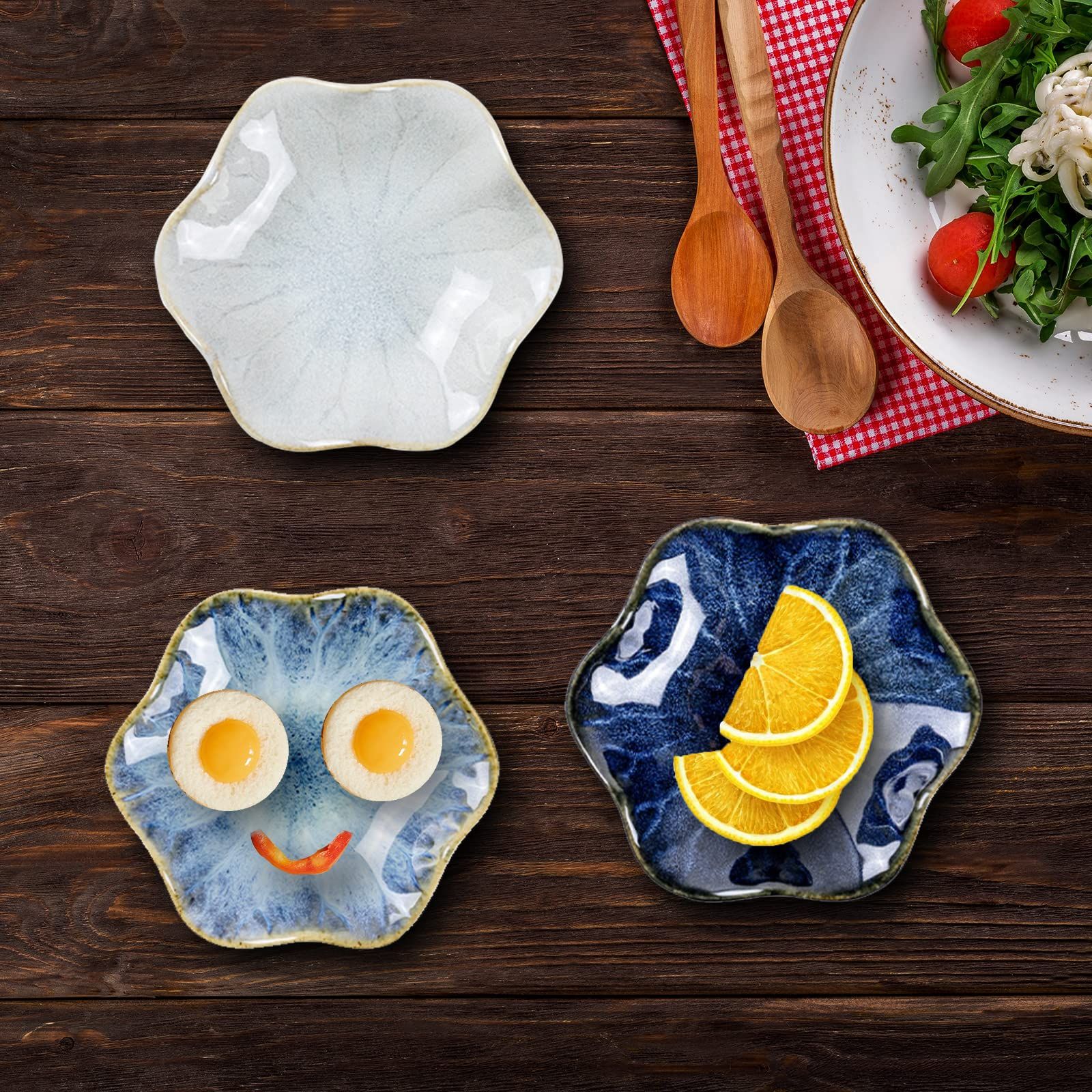 Ceramic Jewelry Tray Ring Dish, 4.33 Inch Key Bowl Ceramic Tray 4PCS, Ttrinket Dish Jewelry Dish, Home Decoration — image 5