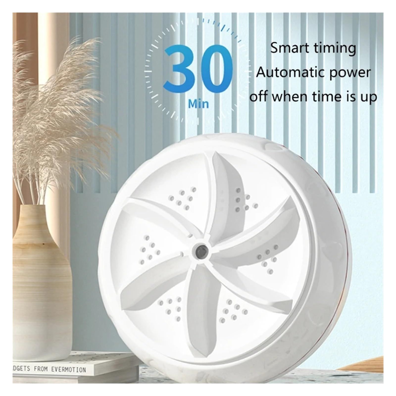 Compatible for Mini Washing ,Machine Portable Drop-in Washers ,Ultrasonic Washing Machine ,Underwear Socks Cleaner — image 2
