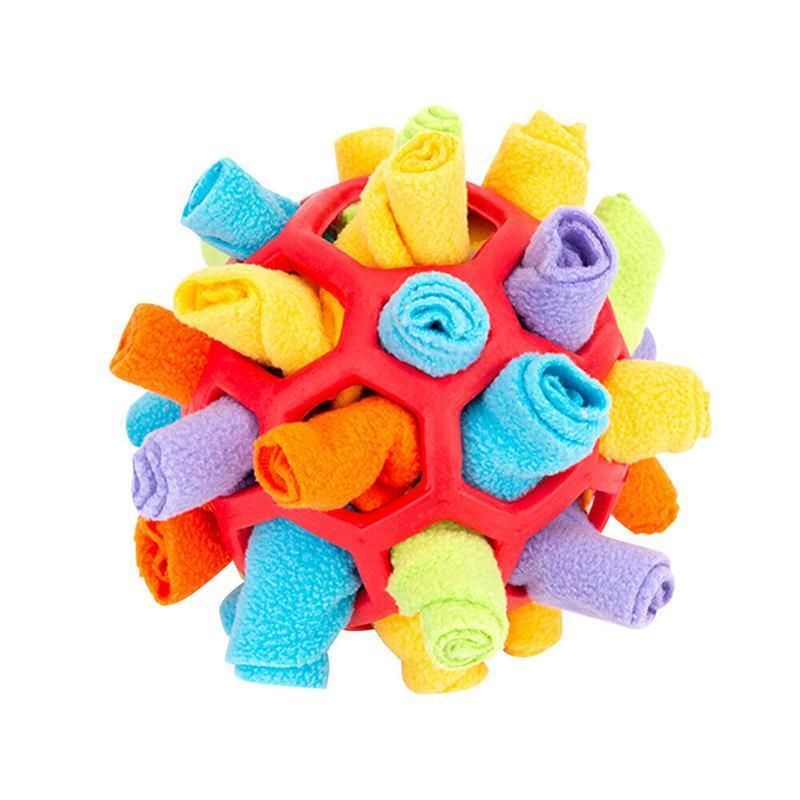 Snuffle Ball Dog Toy for Treat Dispensing and Nose Work Training Soft Washable Feeder β image 2