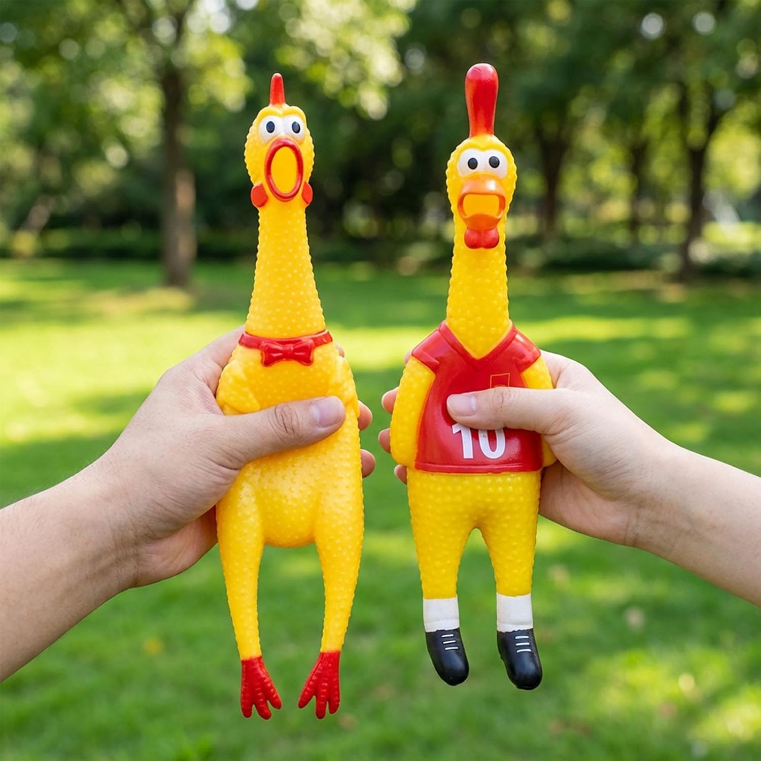Screaming Chicken & Squeaky Chicken Dog Toy – Two Hilarious Prank Toys for Fun, Stress Relief & Play — image 2