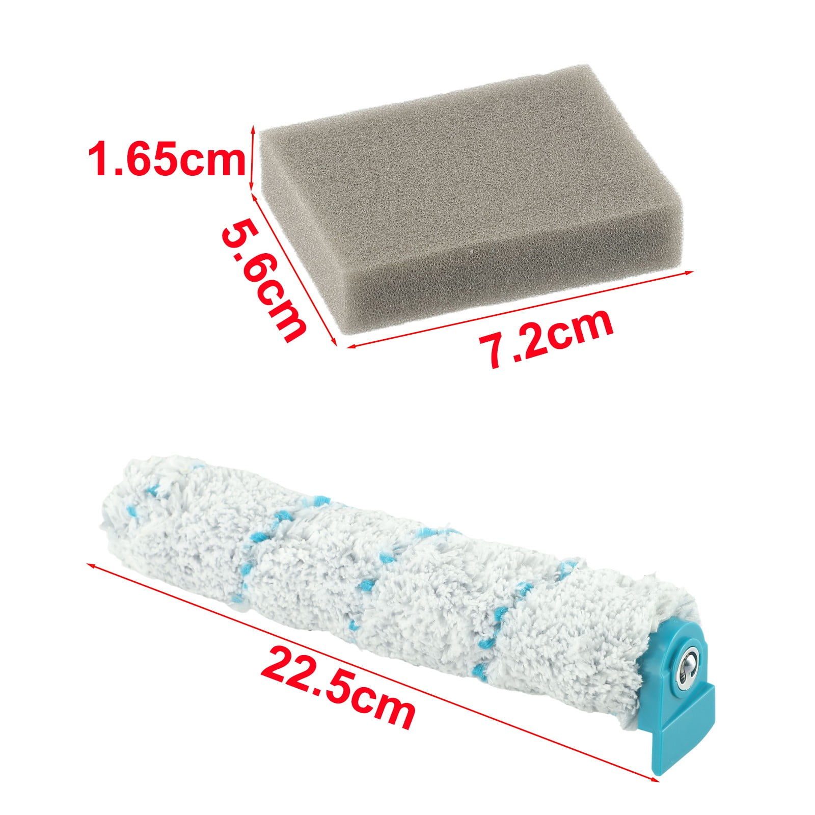 For Aqua PowerVac Accessory Kit Tailored for Leifheit Battery Wiper Regulus Comes with Dual Roller Brushes and Multiple Filters — image 3