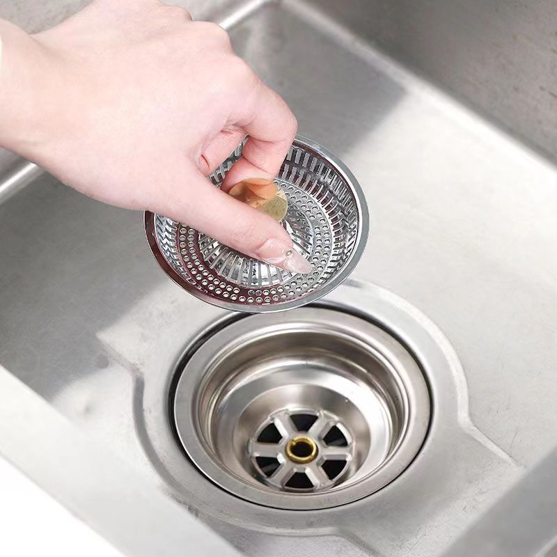 304 Stainless Steel Pop Up Sink Drain Strainer with Drain Filter, Anti-Clog Stainless Steel Metal Pop Up Sink Stopper — image 4