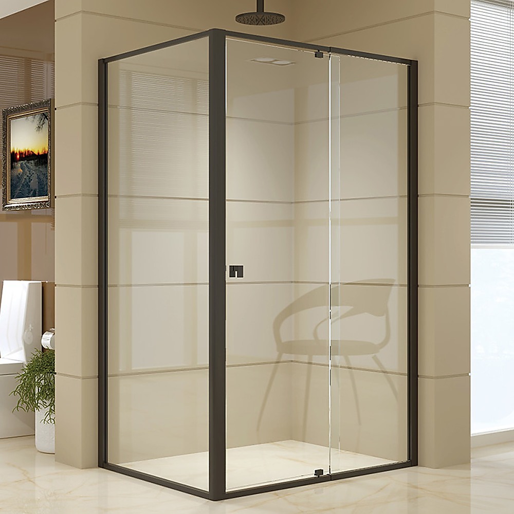 Semi Frameless Shower Screen (114~122)x 195cm & (89~92)x 195cm Side AS/NZS Glass โ image 2