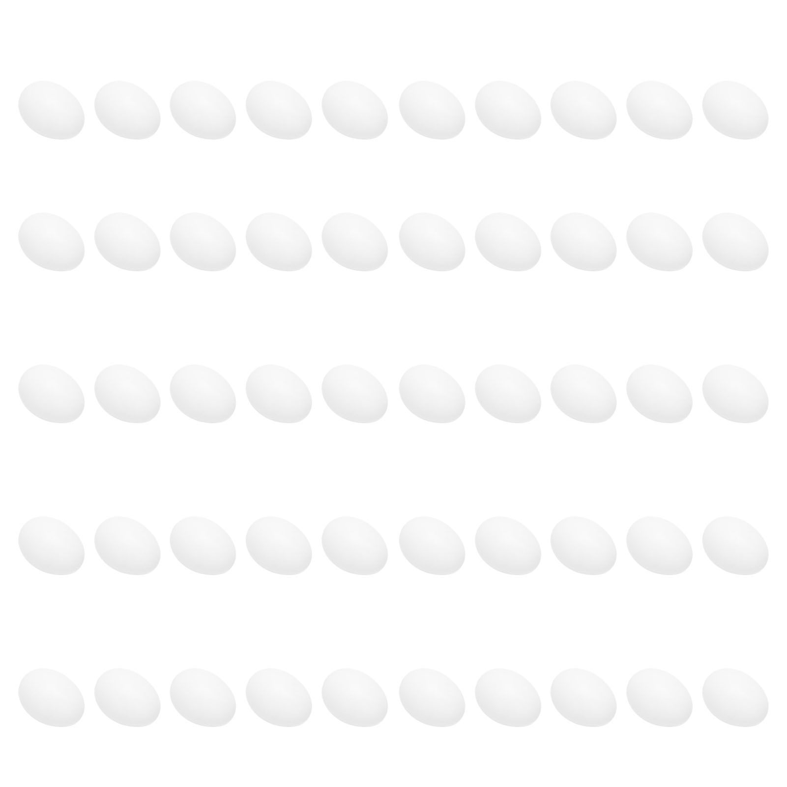 50pcs Plastic Fake Pigeon Egg Solid Fake Egg Simulation Hatching Breeding Supplies for Birds — image 2