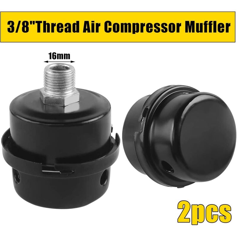 2 Pieces Air Filter Silencer, Air Compressor Filter Silencer, 3/8/" Air Compressor Filter 16.3mm — image 4