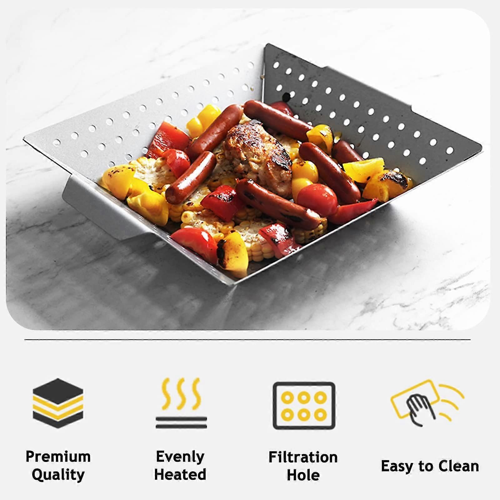 Stainless Steel Grill Pan Vegetable Grill Basket FLYE1392 — image 4