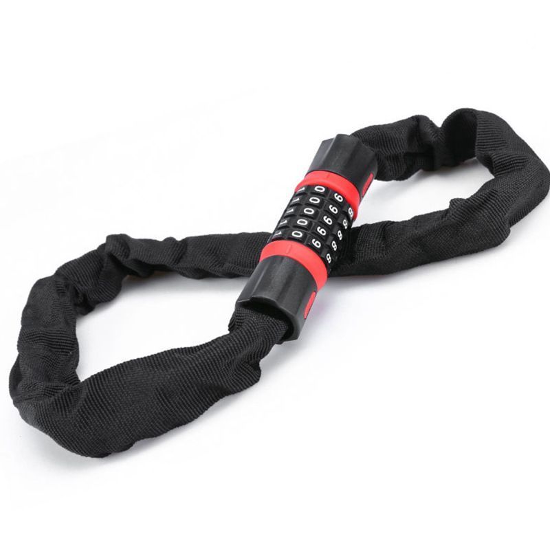 Bike Combination Lock - Black Red, 1.5m โ image 3