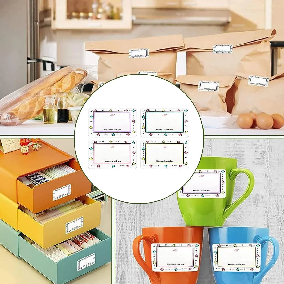 Colour Border Name Label Category Tag Sticker Adhesive Office Organization โ image 5