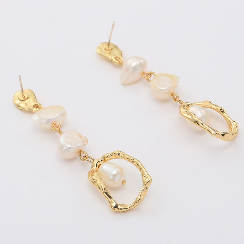 Long Pearl Earrings Drop Dangle Earrings for Women Pearl Earrings Pearl Dangle Earrings Stud Earrings Jewelry Gift Wedding Earrings — image 2