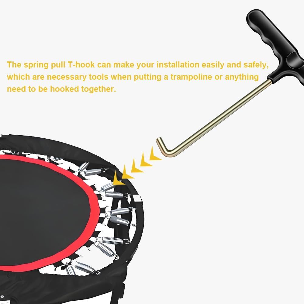 Trampoline Spring Pull Tool Kit Trampoline T-Hook Puller Spring Pull T-Shape Hook Trampoline Accessories — image 6