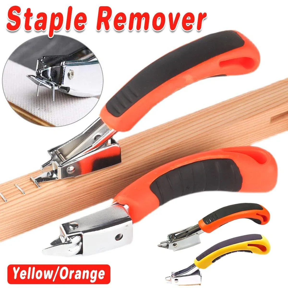 Easy Nail Puller Ergonomic Design for Quick Nail Removal Efficient Hand Tool - Yellow — image 2