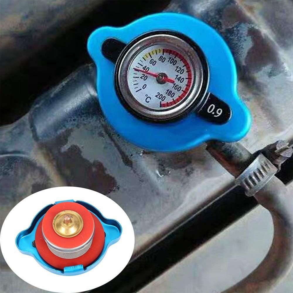 Thermostatic Radiator Cap, Universal Thermostatic Radiator Cap Water Tank Cover Leakproof W/Temperature Gauge(Big head 0.9bar) — image 2