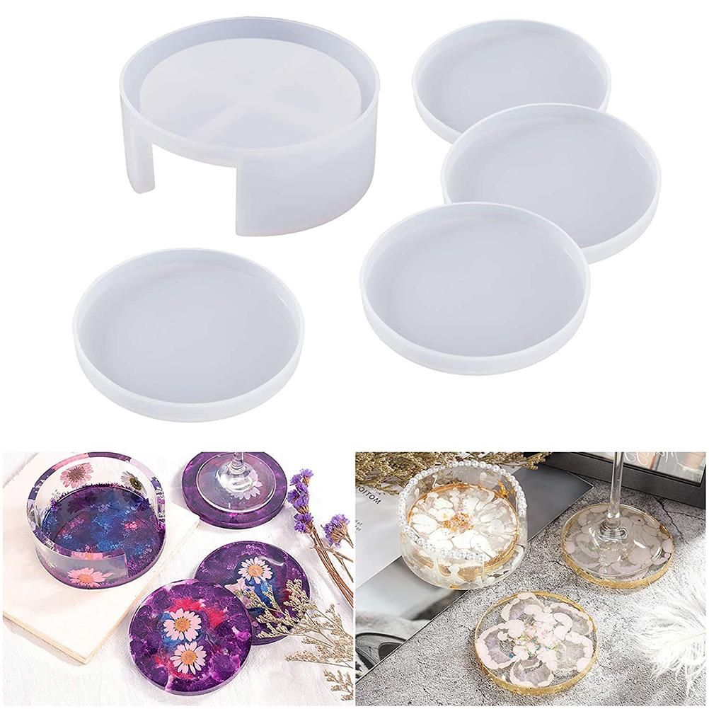 Coaster Mold Round Silicone Mold Cup Mat Epoxy Resin Mold Home Tabletop Decoration โ image 2