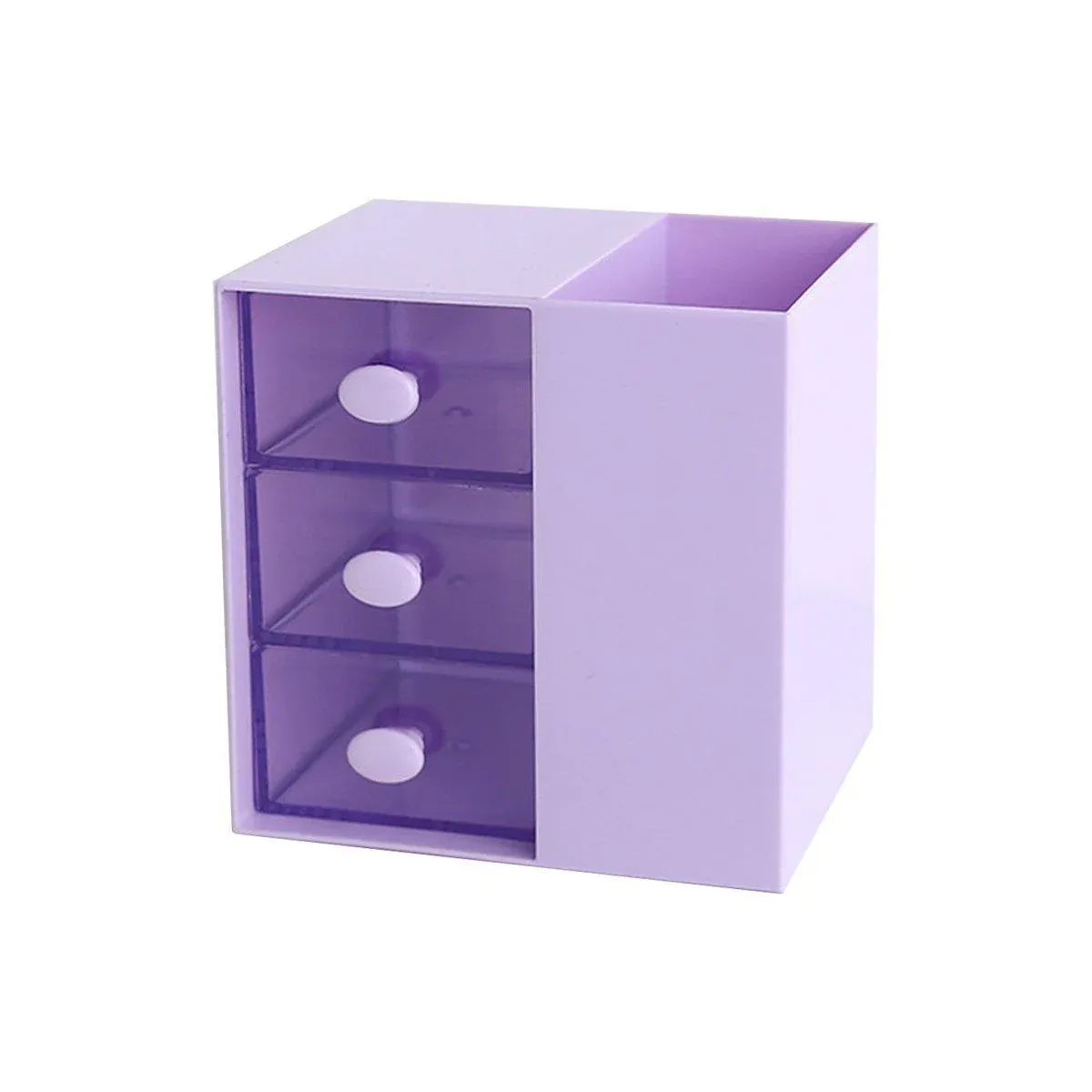 2IN1 Pumping Pen Container Storage Box Cosmetic Drawer Office Organizer Box โ image 2