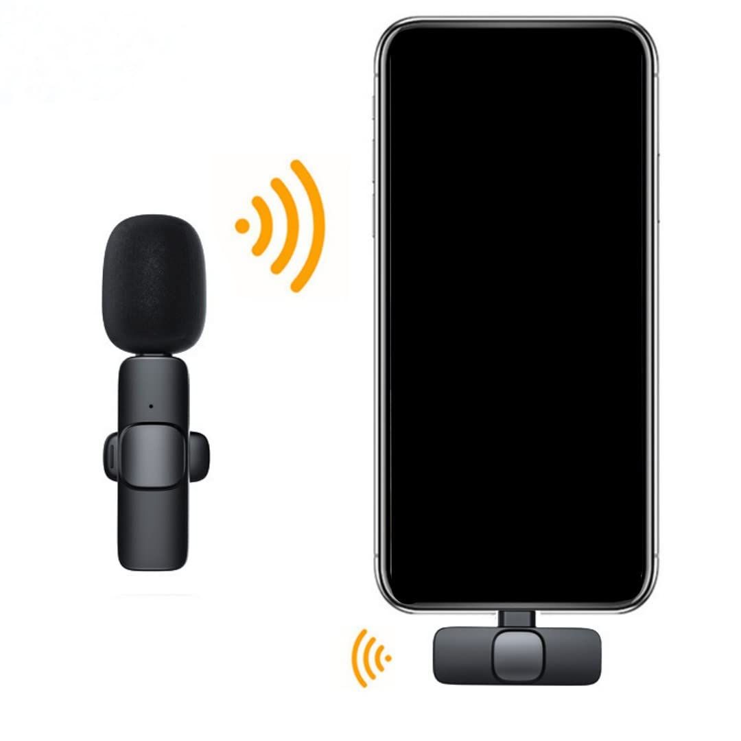 Professional wireless lavalier microphone, cordless omnidirectional lavalier microphone, and used for interview video podcasts — image 4