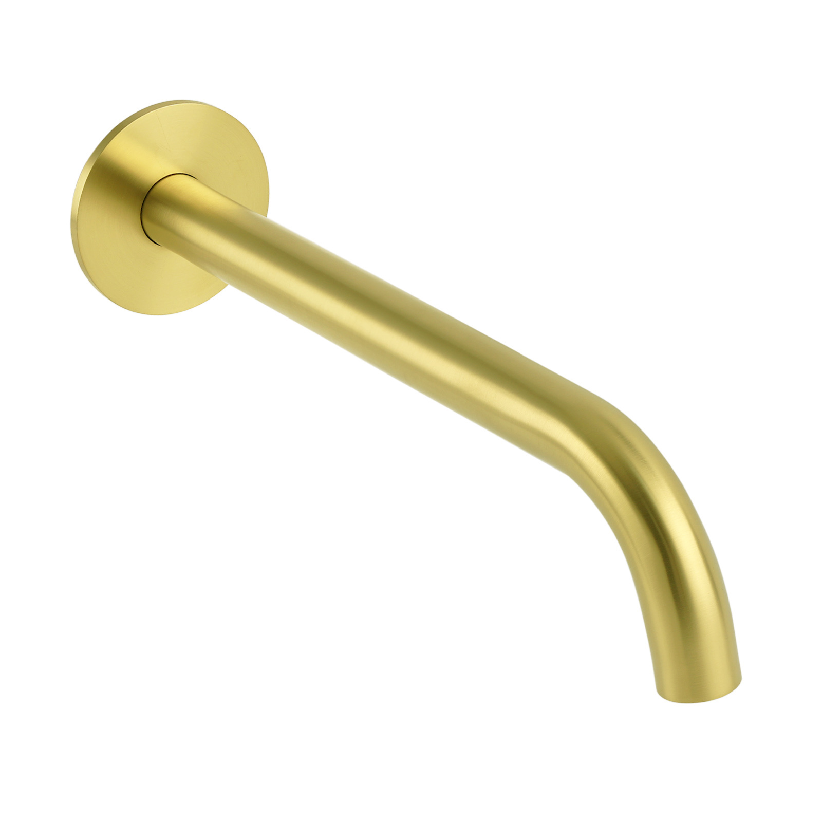 Brushed Gold Round 250mm Spout For Bathroom Tub Wall Mounted Water Filler Outlet โ image 3