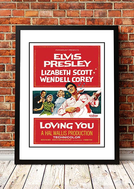 Elvis 'Loving You' Framed Movie Poster! - Framed A2