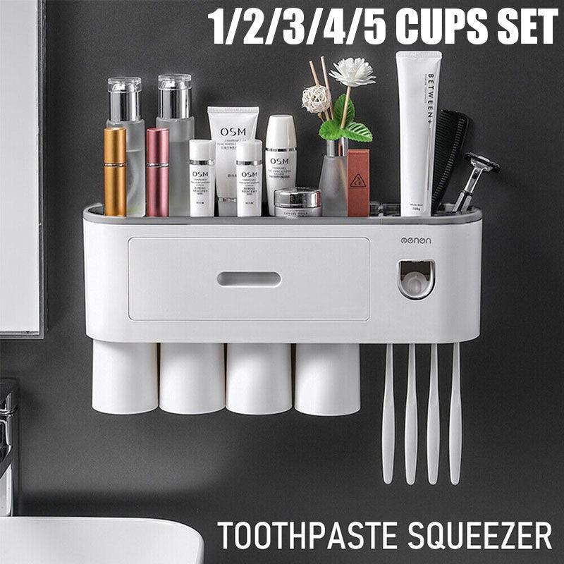 Multifunctional Toothbrush Holder Handfree Automatic Toothpaste Dispenser Set โ image 2