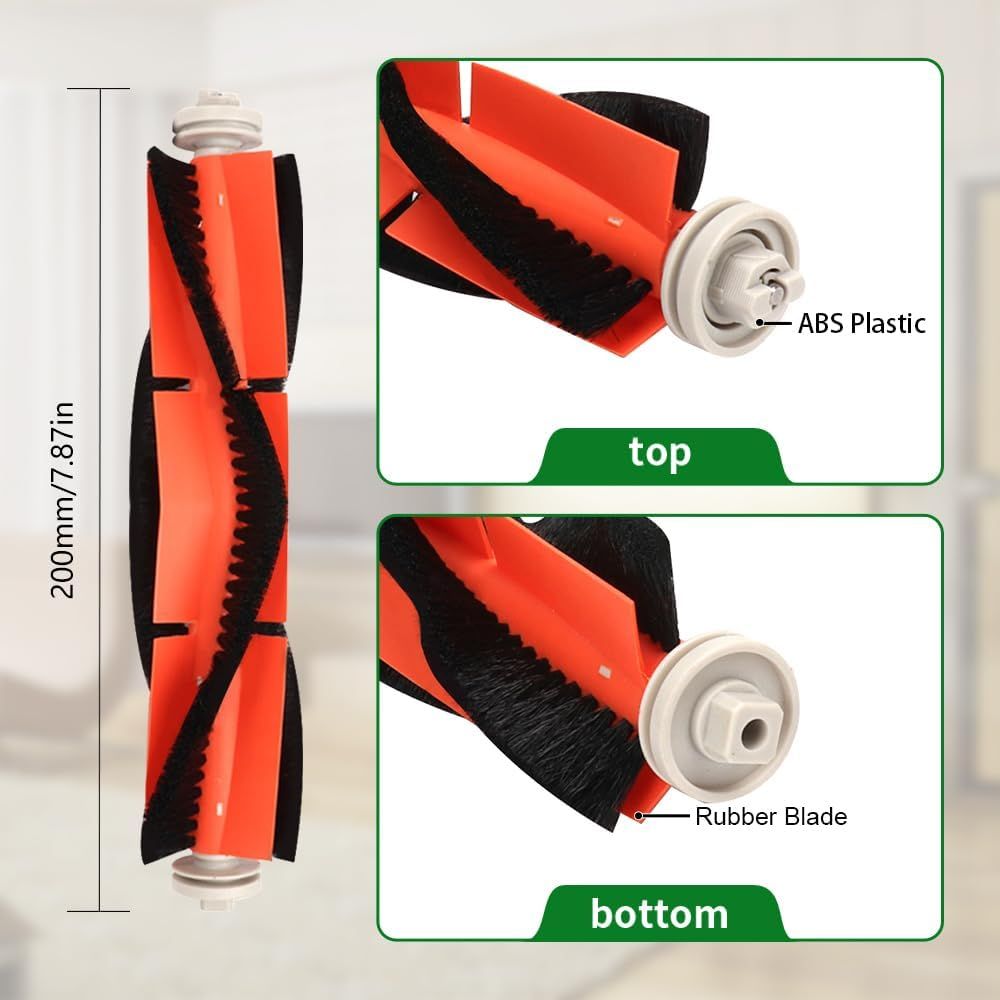 Replacement Accessories Kit Compatible with S6 Pure S5 Max S4 E4 E20 E25 E35 C10 S50 Robot Vacuum Parts with 2 Main Brush 4 ilter 4 Side Brush 1 Cleaning Tool — image 3