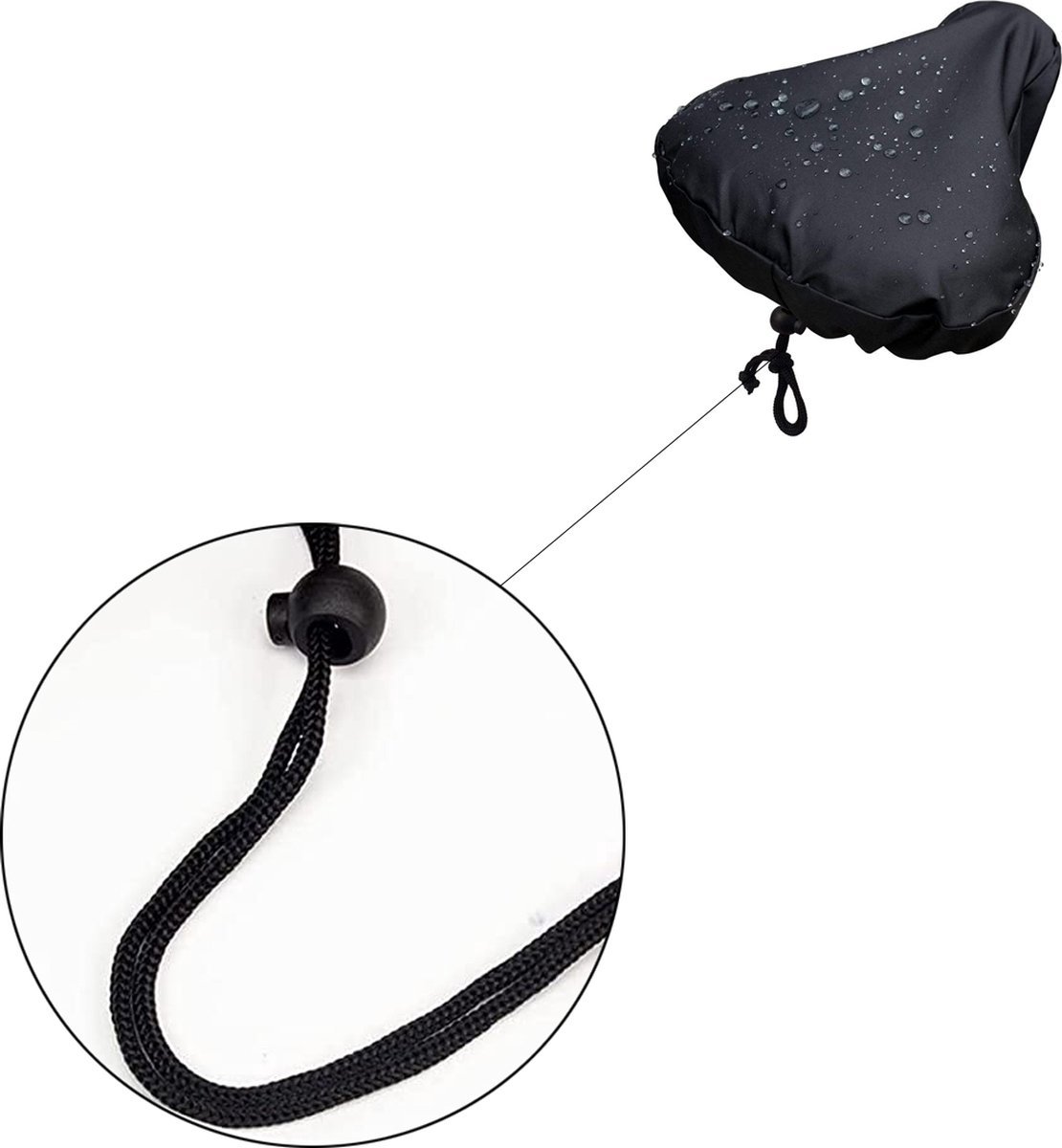 Waterproof Saddle Cover - Bicycle Saddle Cover - Cover for Bicycle Saddle - Rain Cover - Elastic Rain Cover for Bicycle Saddle - 2-pack — image 3