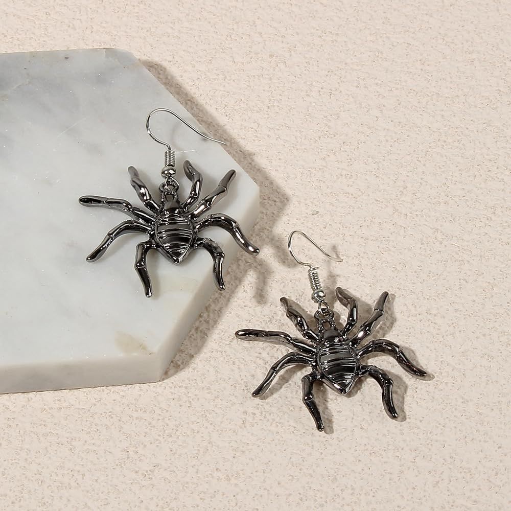 Cute Halloween Spider Dangle Earrings For Women Festival Jewelry Gifts Halloween Theme Costume Party — image 4