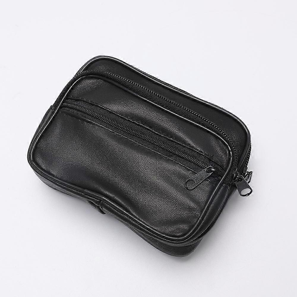 Men's Genuine Leather Belt Wallet Bag Pouch Waist Bag Loop Card Holder