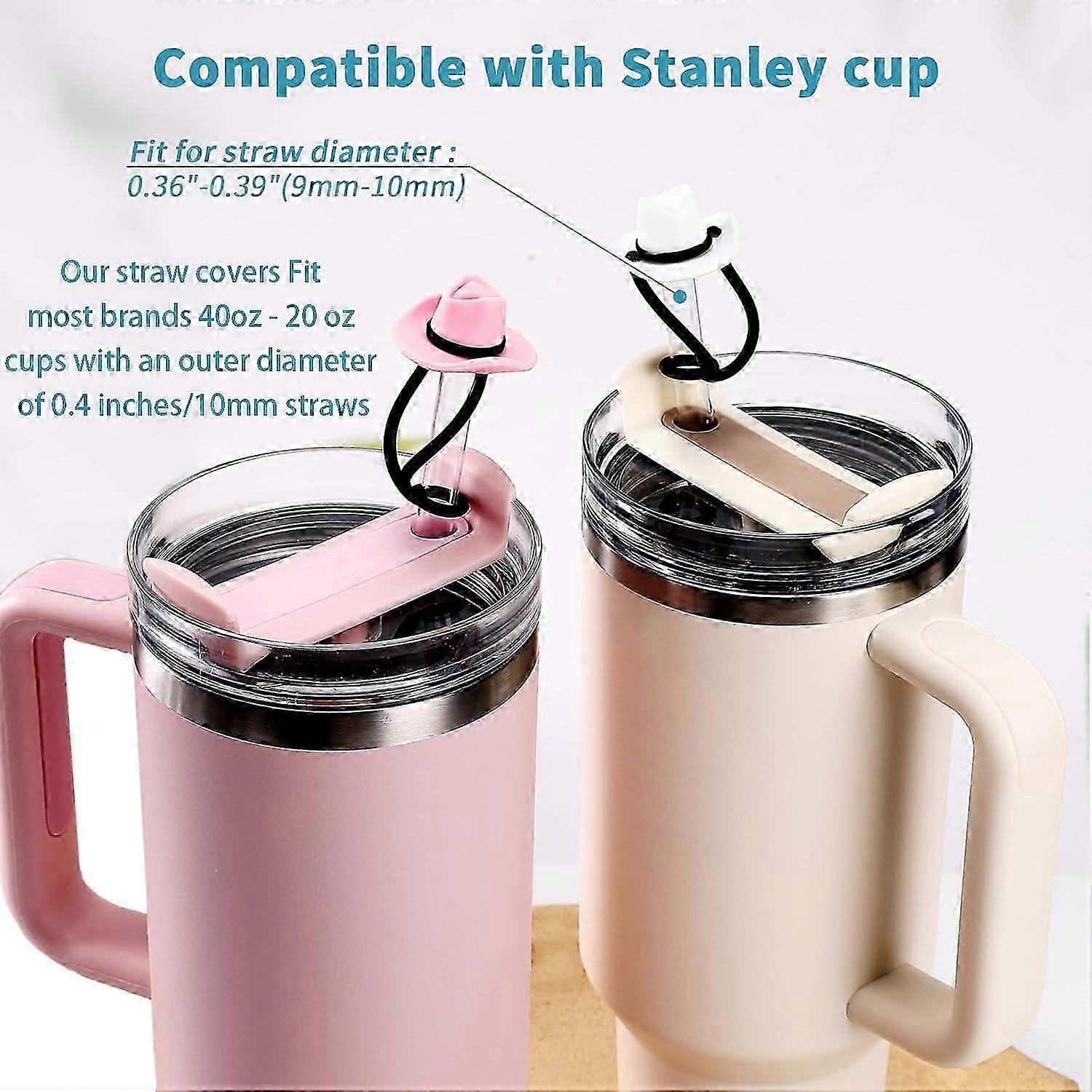 4 Pcs Straw Covers for Stanley Cup 20-40 oz, 0.4 inches Silicone Straw Cover Caps, Stanley Cups Accessories, Dust-proof and leak-proof,Simple Modern,R โ image 3