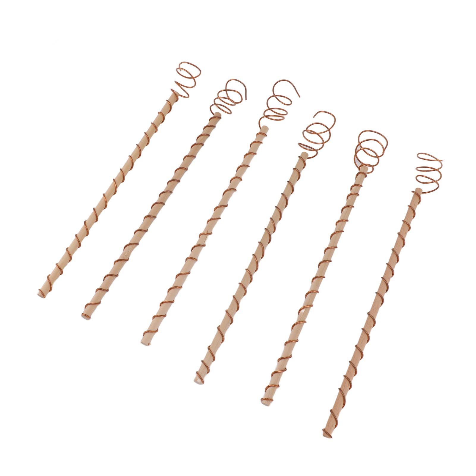 6PCS Electroculture Stakes Stable Support Garden Antenna Copper Coil for Growing Garden Plants Fruits Vegetables — image 4