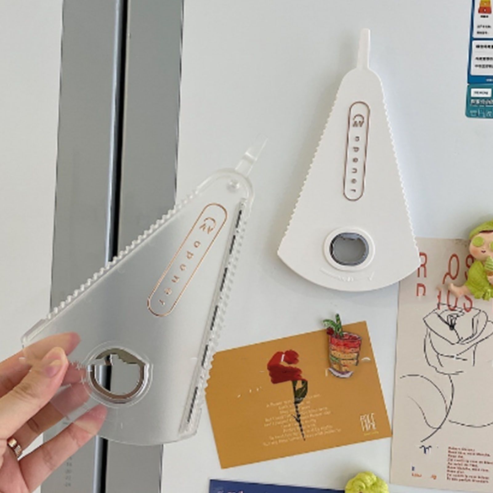 Multifunction Jar Opener Effortless Manual Can and Bottle Opener V Shaped Opening Jar Lid Opener for Home Kitchen Transparent โ image 5