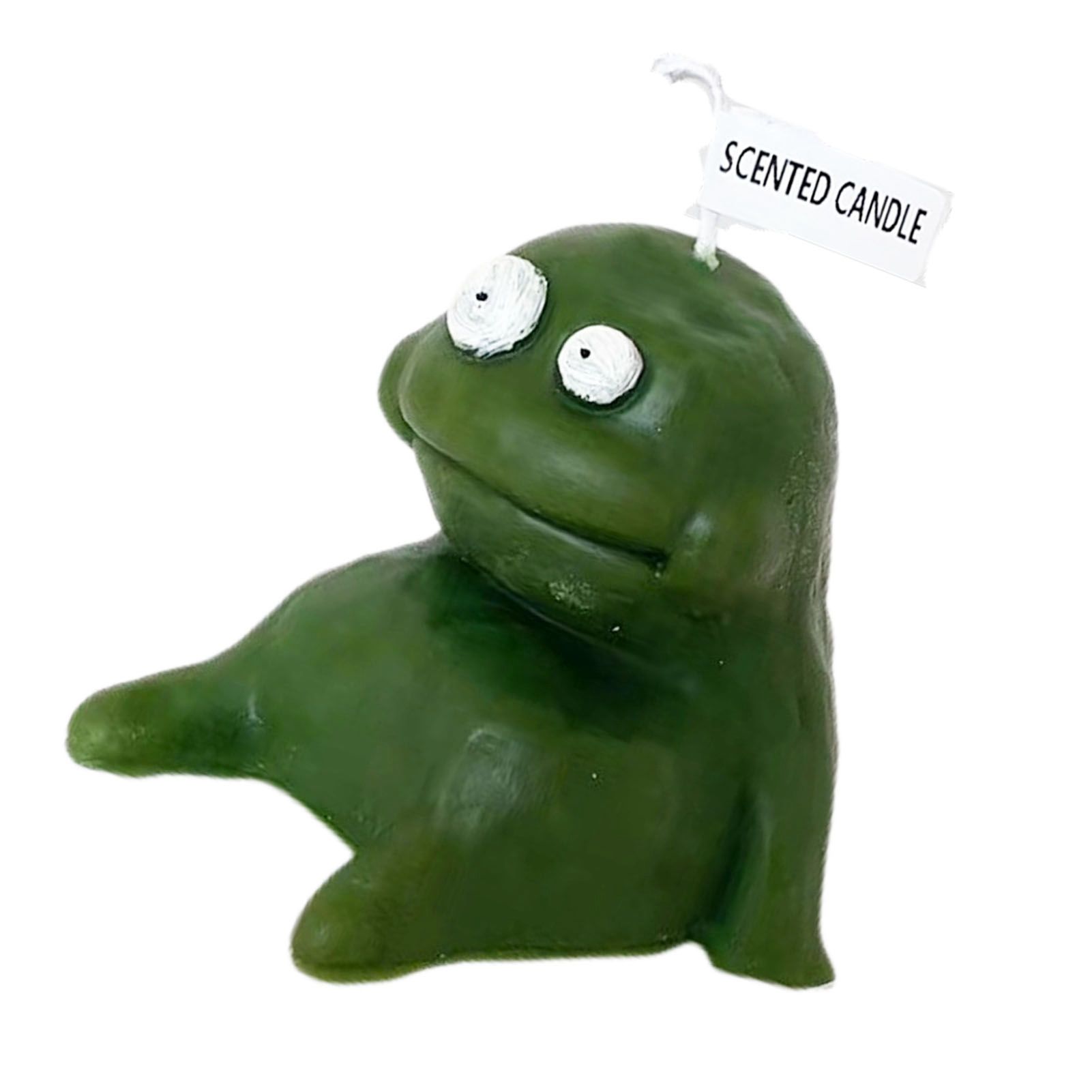 Clay Man Shaped Candle Cartoon Fragrant Candles Funny Ugly Cute Candle Souvenirs Fat Green — image 4