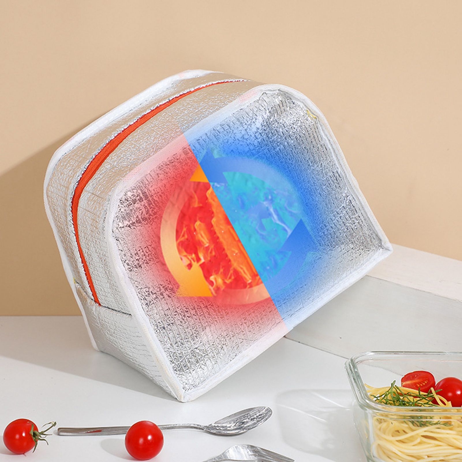 Thermal Bag Cartoon Large Capacity Heat Preservation Cute Lunch Bag for Children Bunny โ image 3
