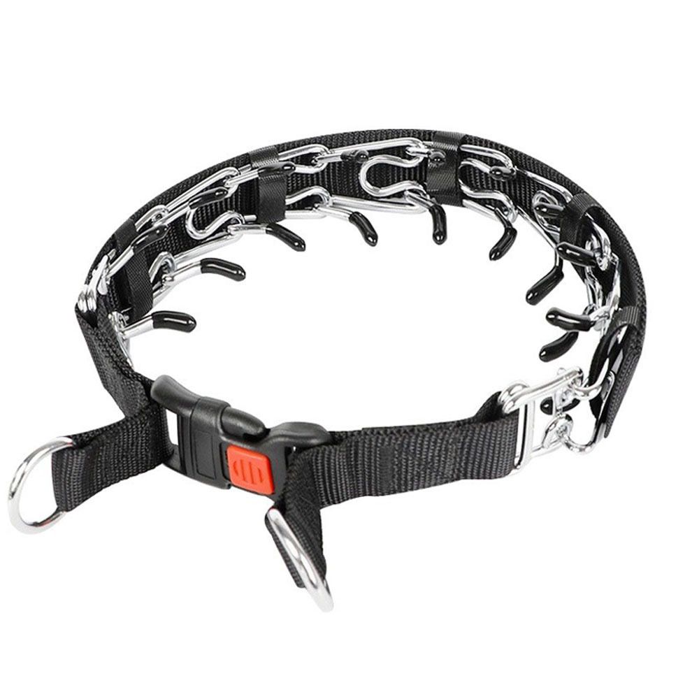 Heavy-Duty Dog Training Spike Collar with Durable Nylon Webbing, Chrome-Plated Pins & Quick-Release Buckle for Behavioral Correction, Leash Control — image 2