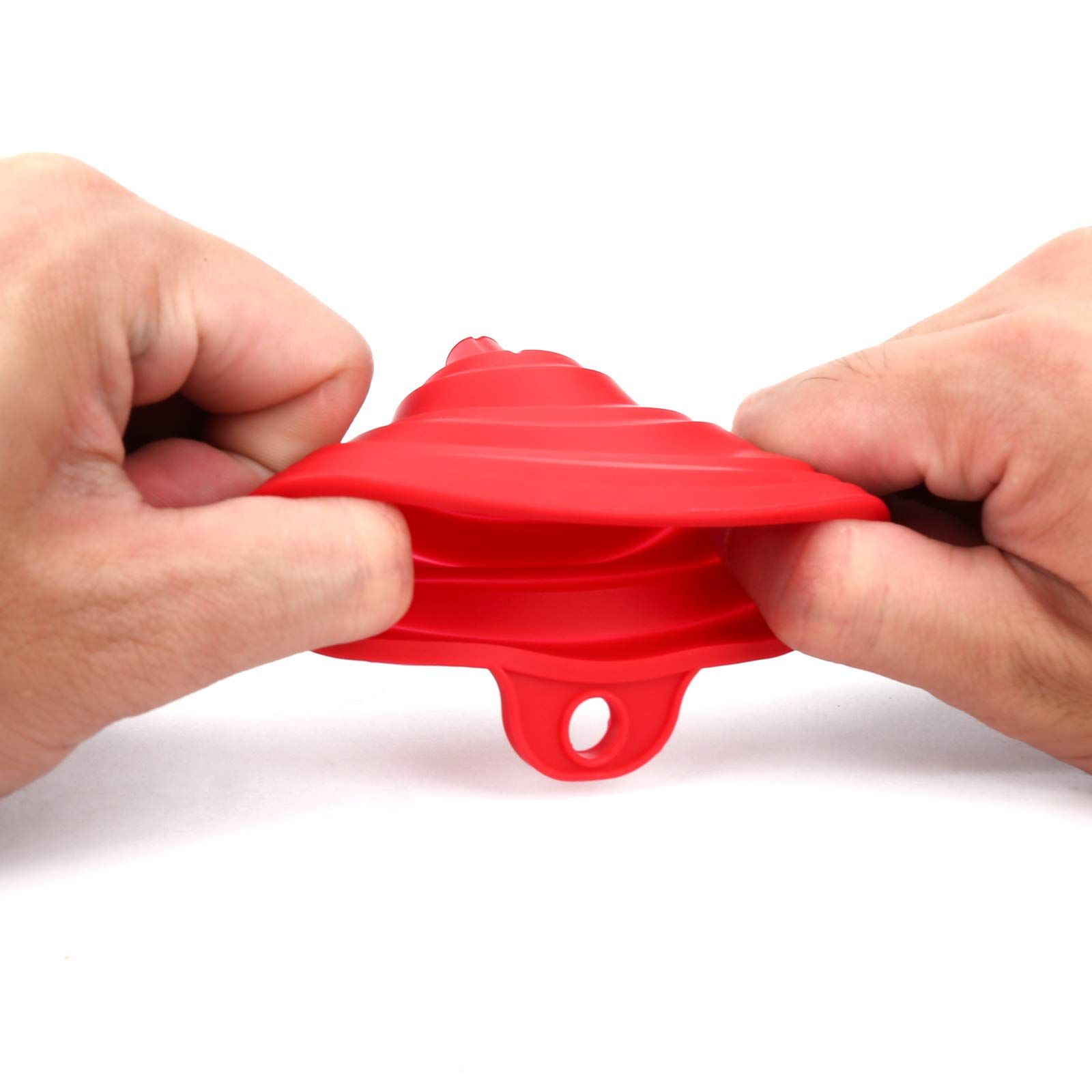 3 Pcs Silicone Collapsible Funnel, Funnels for Kitchen Use Filling Bottles, Food Grade Foldable Kitchen Funnels — image 5