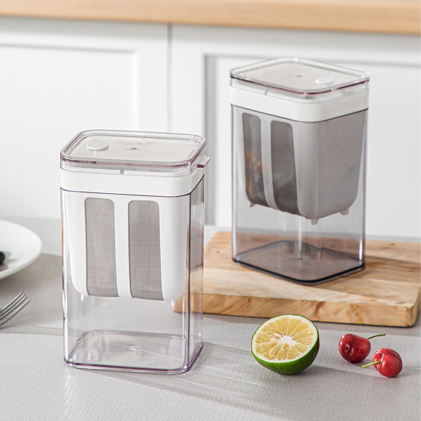 Yogurt Strainer with Extra Fine Mesh Strainer Bag Transparent Cover Multi Functional Cheese Filter — image 6