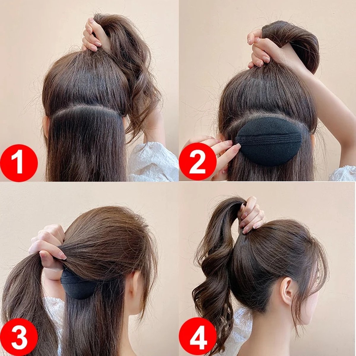 Set of 2 Hair Volume Clips | Invisible Hair Volume Enhancer | Invisible Hairpin | Hair Accessory | Brown — image 3