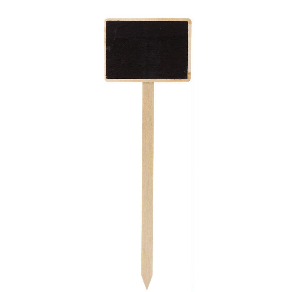 10 Pcs Mini Wooden Chalkboard Blackboard Signs Garden Flowers and Plants Tags Garden Decorations โ image 3