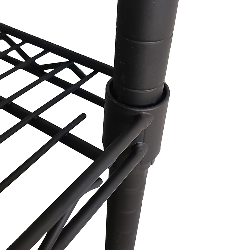 Modular Wire Storage 45x45cm Steel Shelving Black With Fixed Legs For Garage Warehouse Or Kitchen Organisation โ image 4