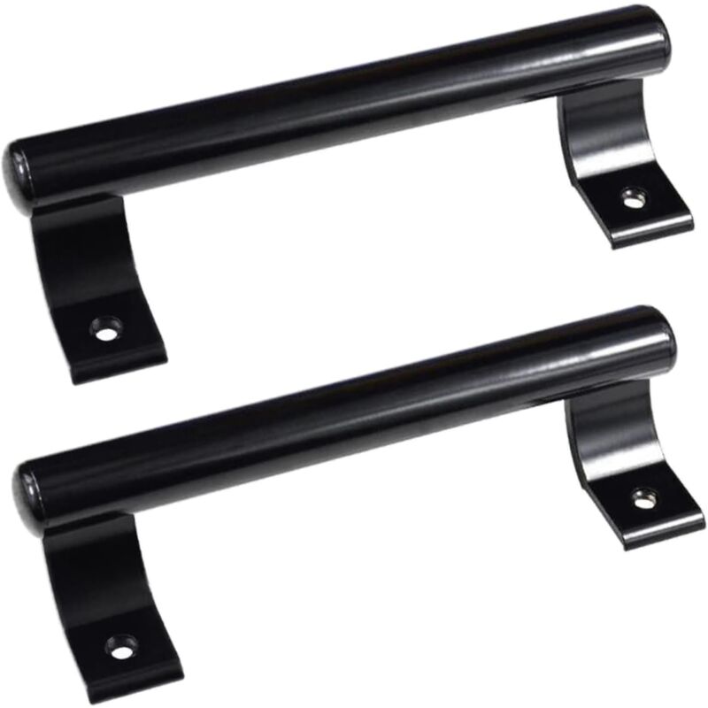 2 pcs 8" Aluminum Sliding Door Handle, Modern Metal Handle For Balcony Glass Doors, Bathroom Sliding Doors, Etc