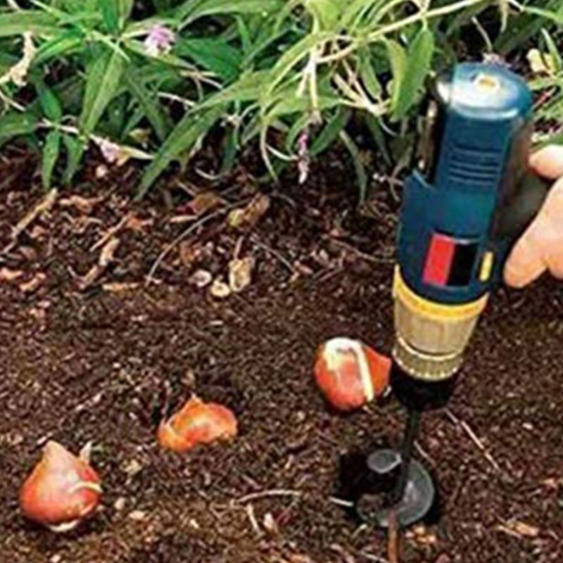 Garden Auger Drill Bit for Planting Total Solid Barrel Extensive Blades,for Planting Flowers Bulbs,Rapid Planter Earth — image 3